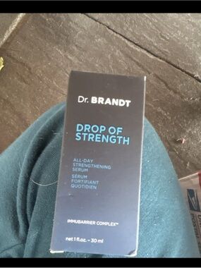 Dr. Brandt Drop of Strength Serum - Navy and Teal Packaging